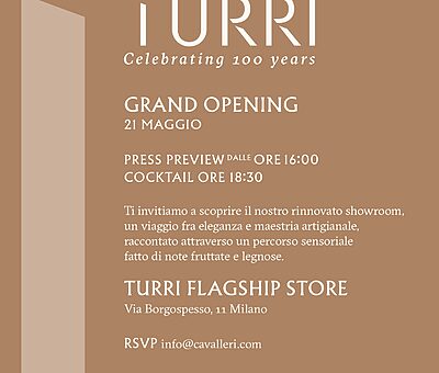 Turri Invito opening Milano