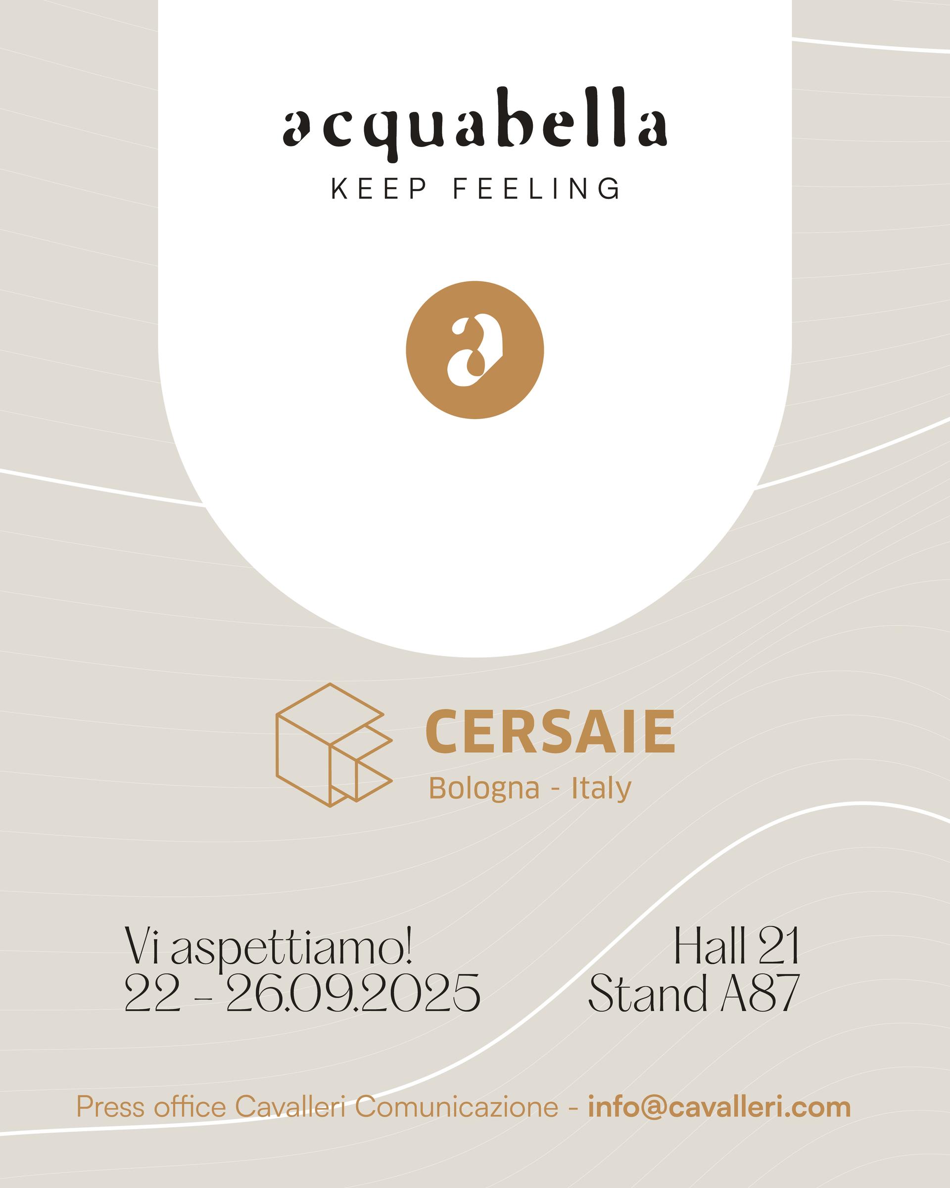 Acquabella vi aspetta a Cersaie!